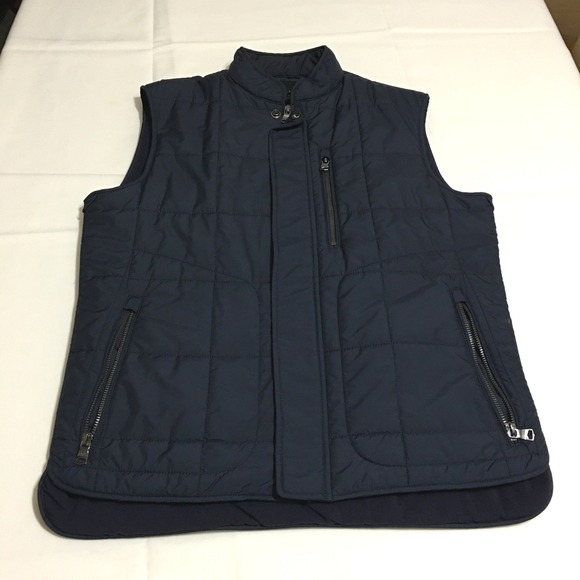 Banana Republic Other - Banana Republic Puffer Vest Men Small Navy Blue Quilted Modular System